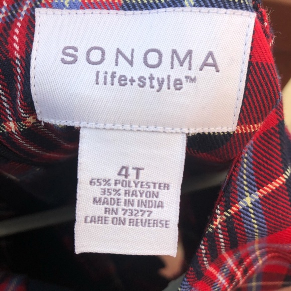 Red Plaid Dress - Picture 3 of 3